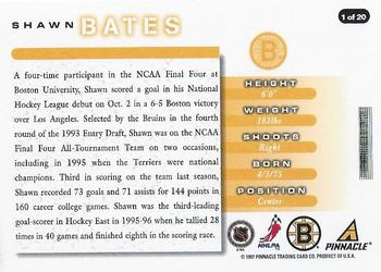 1997-98 Score Boston Bruins #1 Shawn Bates Back