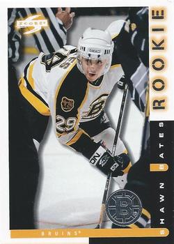 1997-98 Score Boston Bruins #1 Shawn Bates Front