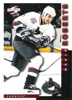 1997-98 Score Vancouver Canucks #19 David Roberts Front