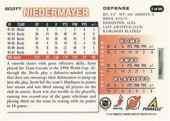 1997-98 Score New Jersey Devils #7 Scott Niedermayer Back