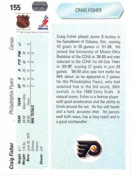 1990-91 Upper Deck #155 Craig Fisher Back