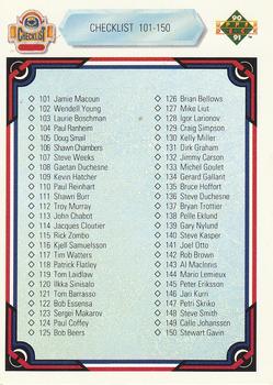 1990-91 Upper Deck #200 Checklist: 101-200 Front