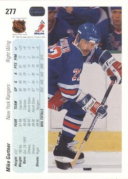 1990-91 Upper Deck #277 Mike Gartner Back