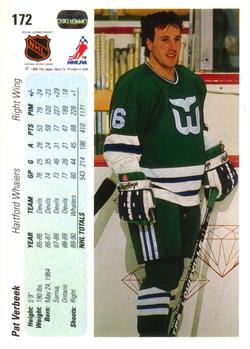 1990-91 Upper Deck #172 Pat Verbeek Back