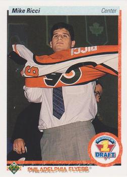 1990-91 Upper Deck #355 Mike Ricci Front