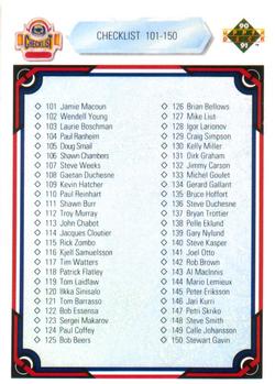 1990-91 Upper Deck #200 Checklist: 101-200 Front