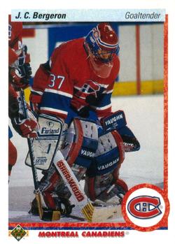 1990-91 Upper Deck #408 J. C. Bergeron Front