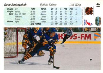 1990-91 Upper Deck #41 Dave Andreychuk Back