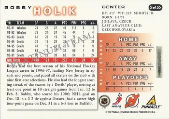 1997-98 Score New Jersey Devils - Platinum Team #2 Bobby Holik Back