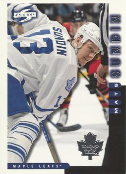 1997-98 Score Toronto Maple Leafs #4 Mats Sundin Front