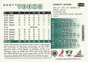 1997-98 Score Anaheim Mighty Ducks #10 Scott Young Back
