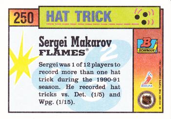 1991-92 Bowman #250 Sergei Makarov Back