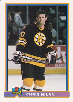 1991-92 Bowman #351 Chris Nilan Front