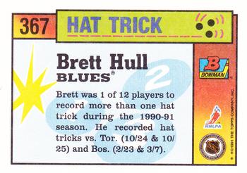 1991-92 Bowman #367 Brett Hull Back