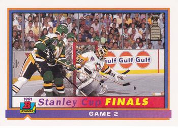 1991-92 Bowman #420 Stanley Cup Finals Game 2 Front