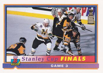 1991-92 Bowman #421 Stanley Cup Finals Game 3 Front