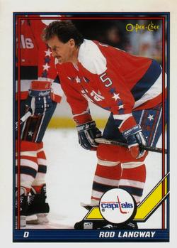 1991-92 O-Pee-Chee #105 Rod Langway Front