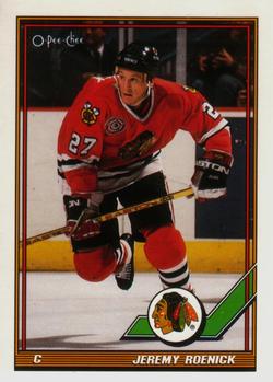 1991-92 O-Pee-Chee #106 Jeremy Roenick Front