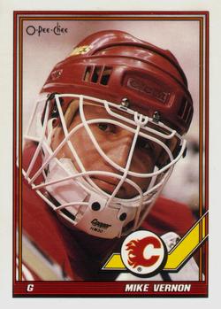1991-92 O-Pee-Chee #107 Mike Vernon Front