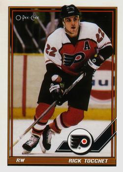 1991-92 O-Pee-Chee #160 Rick Tocchet Front