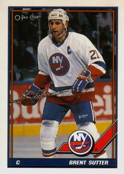 1991-92 O-Pee-Chee #165 Brent Sutter Front
