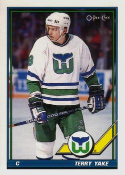 1991-92 O-Pee-Chee #169 Terry Yake Front