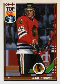 1991-92 O-Pee-Chee #172 Karl Dykhuis Front
