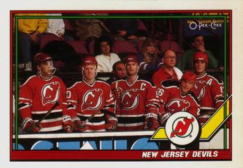 1991-92 O-Pee-Chee #191 New Jersey Devils Front