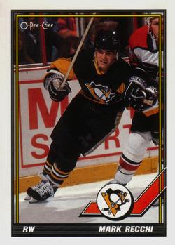 1991-92 O-Pee-Chee #196 Mark Recchi Front