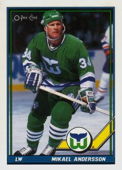 1991-92 O-Pee-Chee #197 Mikael Andersson Front