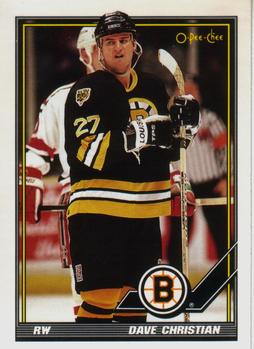 1991-92 O-Pee-Chee #276 Dave Christian Front