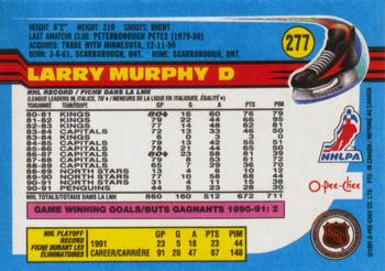 1991-92 O-Pee-Chee #277 Larry Murphy Back