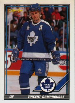 1991-92 O-Pee-Chee #299 Vincent Damphousse Front