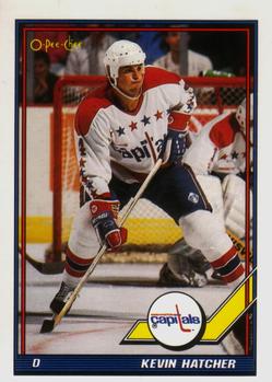 1991-92 O-Pee-Chee #310 Kevin Hatcher Front