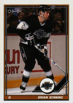 1991-92 O-Pee-Chee #359 Brian Benning Front