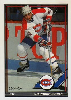 1991-92 O-Pee-Chee #369 Stephane Richer Front