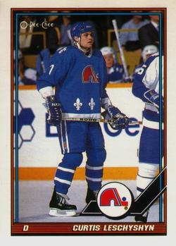 1991-92 O-Pee-Chee #39 Curtis Leschyshyn Front