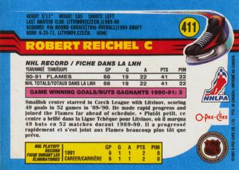 1991-92 O-Pee-Chee #411 Robert Reichel Back