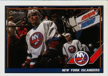 1991-92 O-Pee-Chee #412 New York Islanders Front