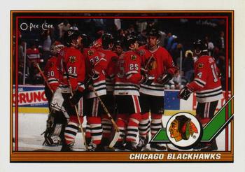 1991-92 O-Pee-Chee #430 Chicago Blackhawks Front