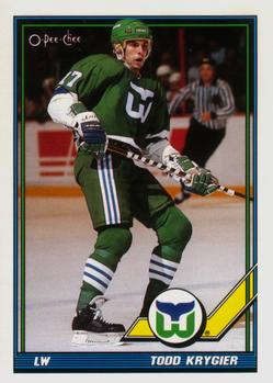 1991-92 O-Pee-Chee #449 Todd Krygier Front