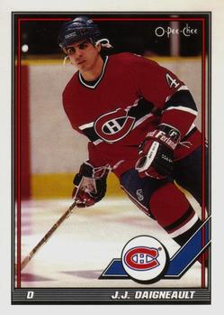 1991-92 O-Pee-Chee #456 J.J. Daigneault Front