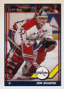 1991-92 O-Pee-Chee #505 Don Beaupre Front