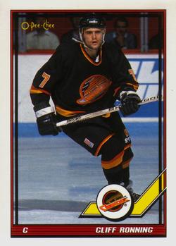 1991-92 O-Pee-Chee #59 Cliff Ronning Front