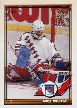 1991-92 O-Pee-Chee #91 Mike Richter Front