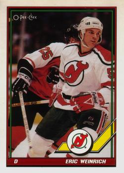 1991-92 O-Pee-Chee #92 Eric Weinrich Front