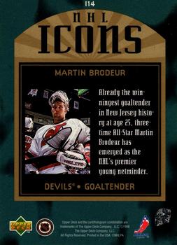 1997-98 SP Authentic - Icons #I14 Martin Brodeur Back