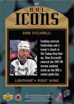 1997-98 SP Authentic - Icons #I27 Dino Ciccarelli Back