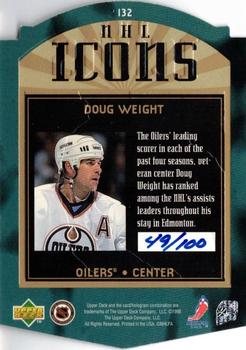 1997-98 SP Authentic - Icons Die Cuts #I32 Doug Weight Back