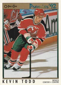 1991-92 O-Pee-Chee Premier #22 Kevin Todd Front